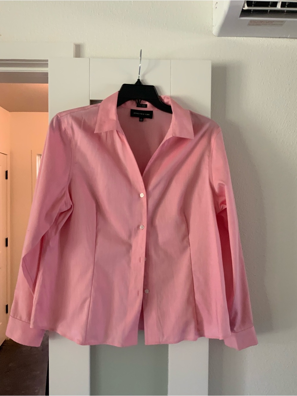 Jones New York Pink Button-Down Dress Shirt